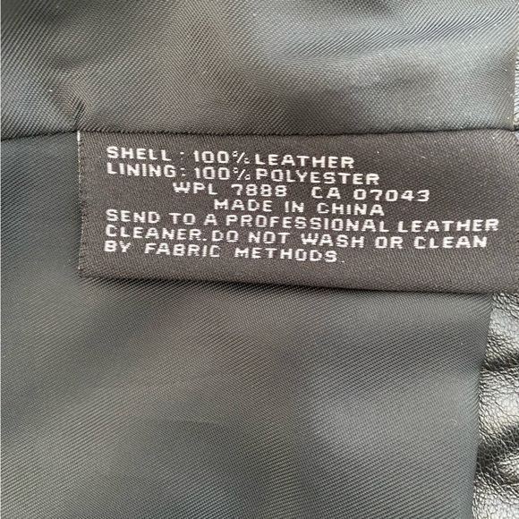 Anne Klein black leather moto jacket Size medium - Picture 6 of 10